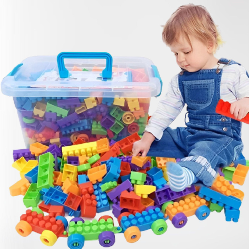 Kidsbuddy Educational DIY Building Blocks Made From Non Toxic Plastic BB26.144 DIY 50Pcs(Multicolor)