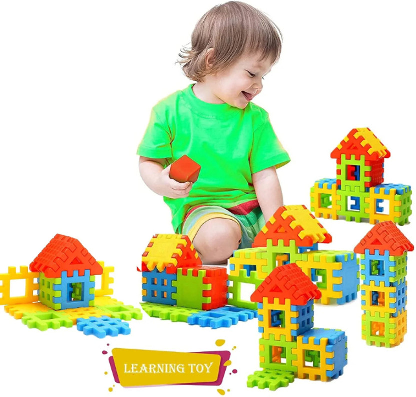 AArozworld Lowest price happy house puzzle educational toys for kids 52 pcs(Multicolor)