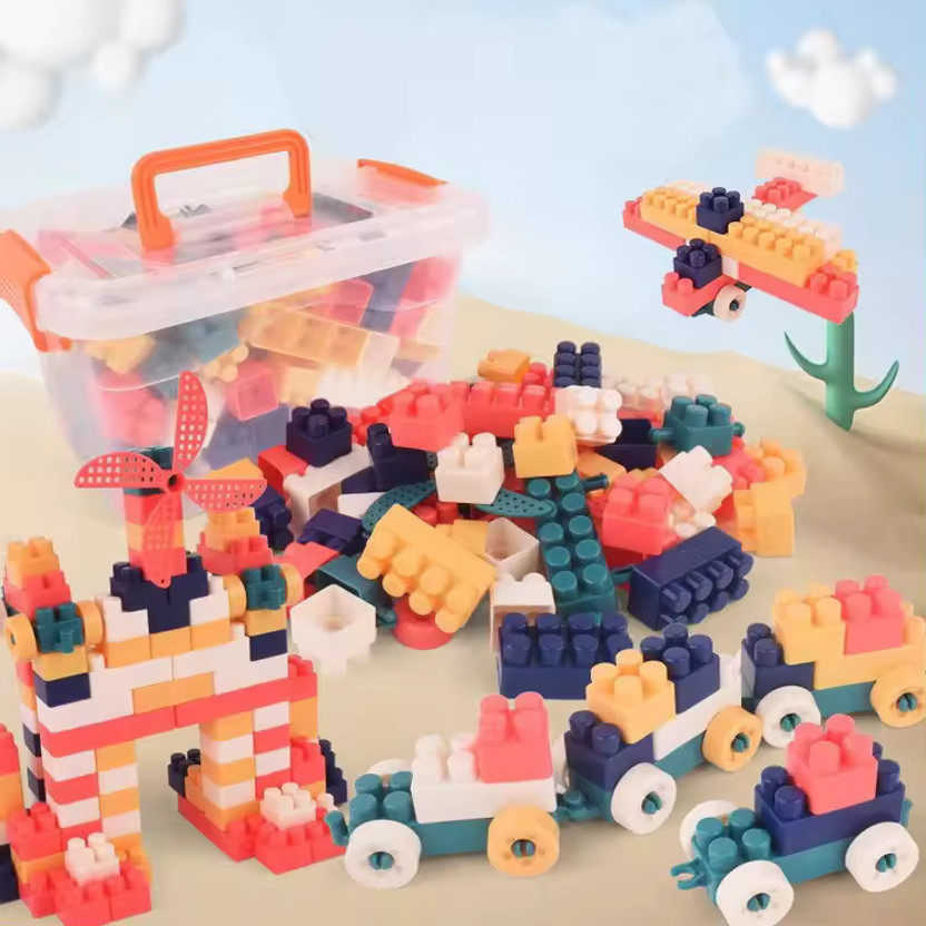 Pureey New Creative 100+Building Blocks Educational Learning Skill Development Toy(Multicolor)