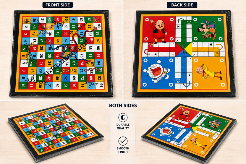Garg Garg Enterprises LUDO SNAKE 2 IN 1 INDOOR GAMES Party & Fun Board Game - Flipkart Deal