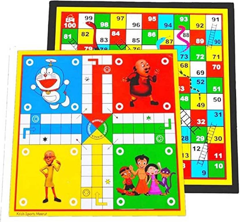 County 2 in 1 Board Games Ludo Board Game and Snake and Ladder Board