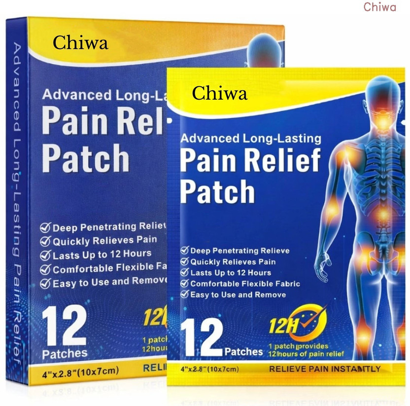 CHIWA Pain Relief Patch | Knee Pain Relief | To Night Detox For Daily Refresh Kit Plaster & Patch(12 Patches)