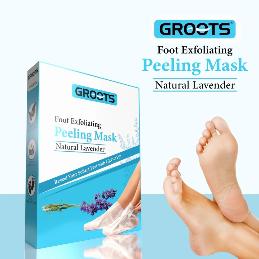 Groots Peeling & Exfoliating Foot Mask |off calluses, dry, and cracked skin(40 ml)