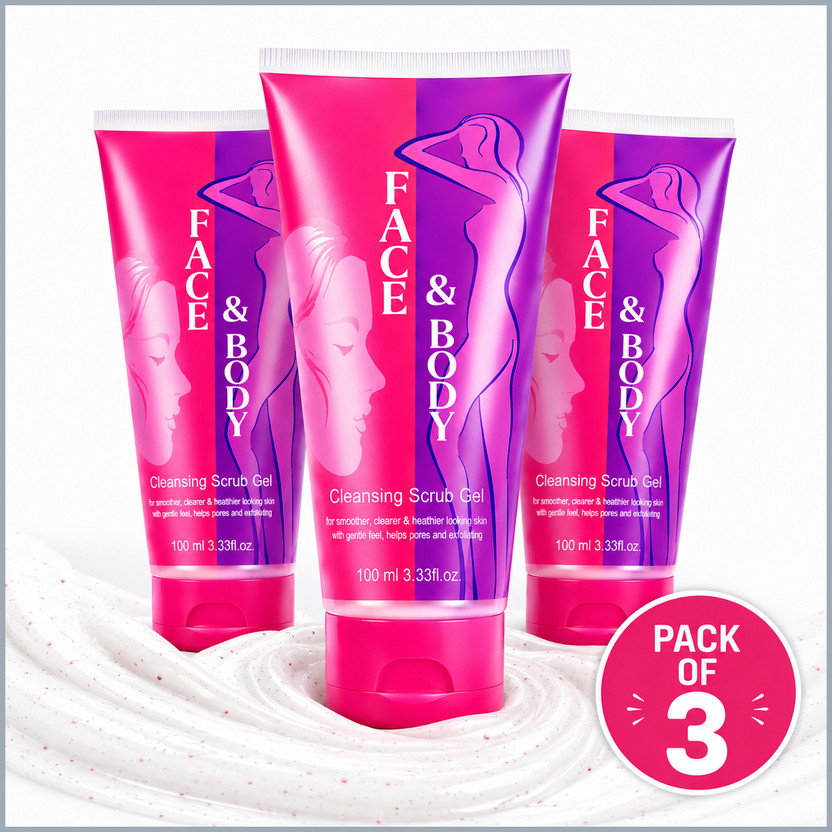 Naosucura Exfoliating Bulk Skin Care Scrub Gel for Face Body Refreshing Routine(300 g)