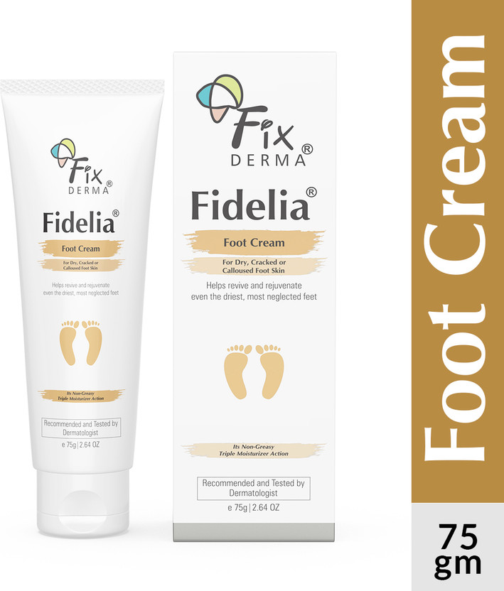 Fixderma Fidelia Foot Cream For Dry & Crack Heel, Moisturizes, Soothes & Repair Feet(75 g)
