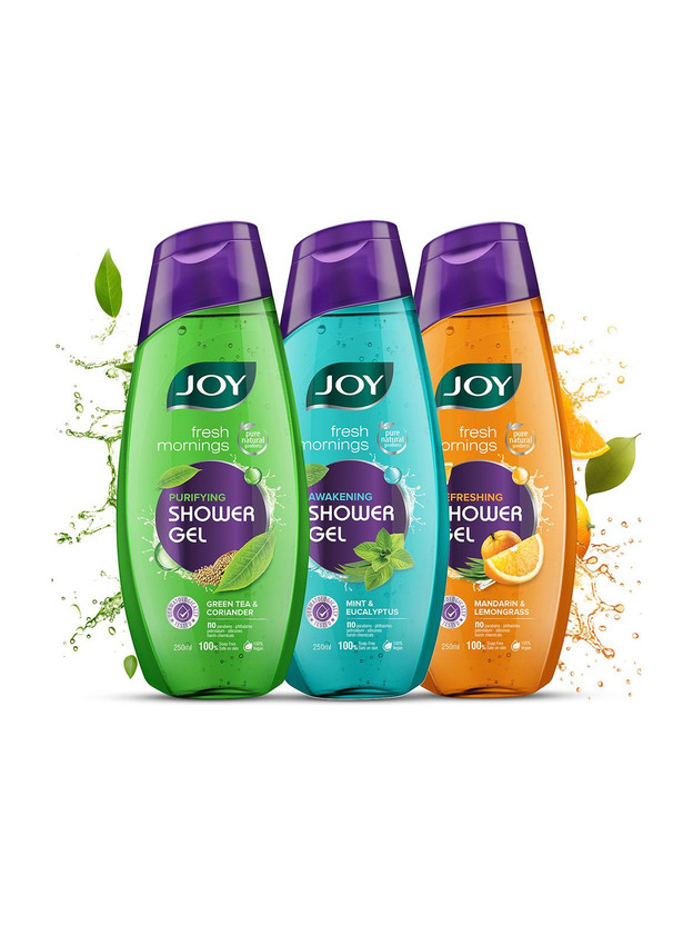 Joy Fresh Morning Purifying+Awakening+Refreshing Shower Gel Body Wash(3 x 250 ml)