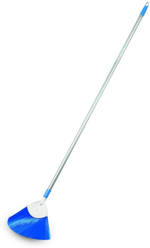 cello Cob Web Dry Brush with Handle For Cleaning Spider Net, Ceiling Fan Window Plastic Dry Brush(Steel, Blue)