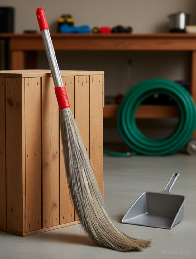 kiran kiran Branded 100% natural Heavy Plastic Pipe/Handle Broom Stick For Floor Cleaning Grass Dry Broom(Multicolor, 4 Units) - Flipkart Deal
