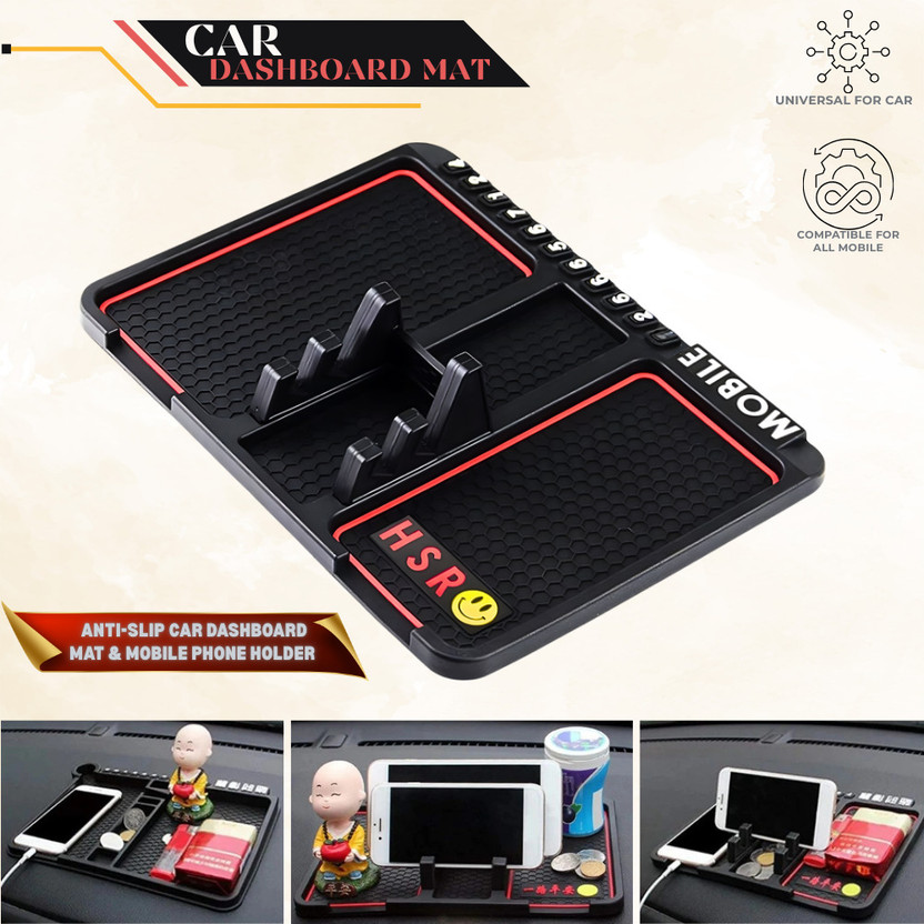 Autozap Autozap Car Mobile Holder for Anti-slip, Dashboard(Black) - Flipkart Deal