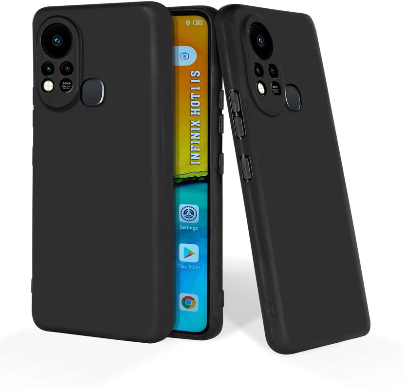 CLASSYPRINT Back Cover for Infinix Hot 11S(Black)