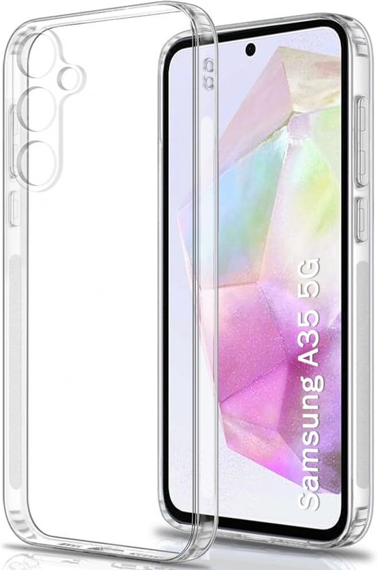 Spinzzy Back Cover for SAMSUNG Galaxy A35 5G(Transparent, Camera Bump Protector, Silicon, Pack of: 1)