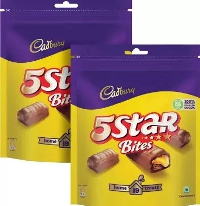 Cadbury 5 Star Chocolate Bar Gift Pack(2 x 191.1 g)