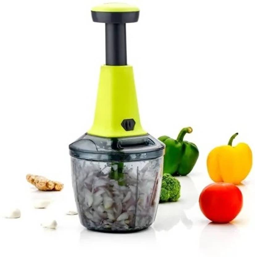 Best Food Chopper, Steel Large Manual HandPress Vegetable Chopper Vegetable & Fruit Chopper