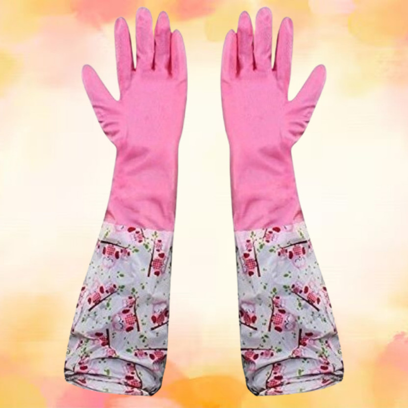 Livorahub Durable Long Gauntlet Gloves for Outdoor Maintenance Wet and Dry Glove(Free Size)