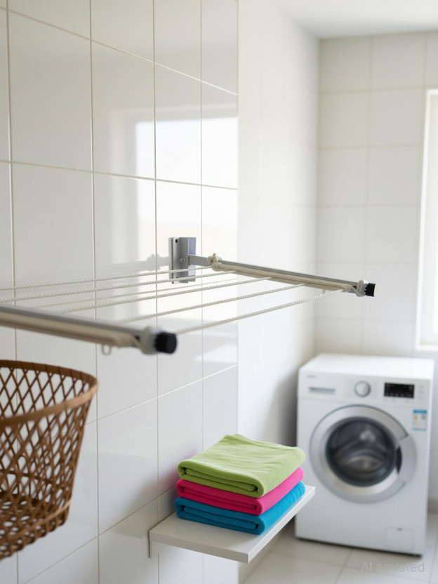 DRYILLA Wall Mount Cloth Drying Stand , Clothesline , Dryer Stand Iron Clothesline(20 m)