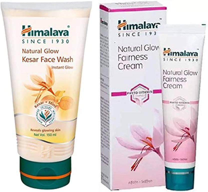 HIMALAYA Natural Glow Kesar Face Wash (150ml) + Kesar Face Cream (50g
