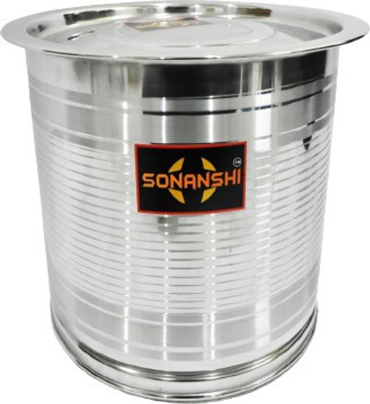 Sonanshi Stainless Steel Container/Box/Atta Tanki/Pawali/Drum/Tanki