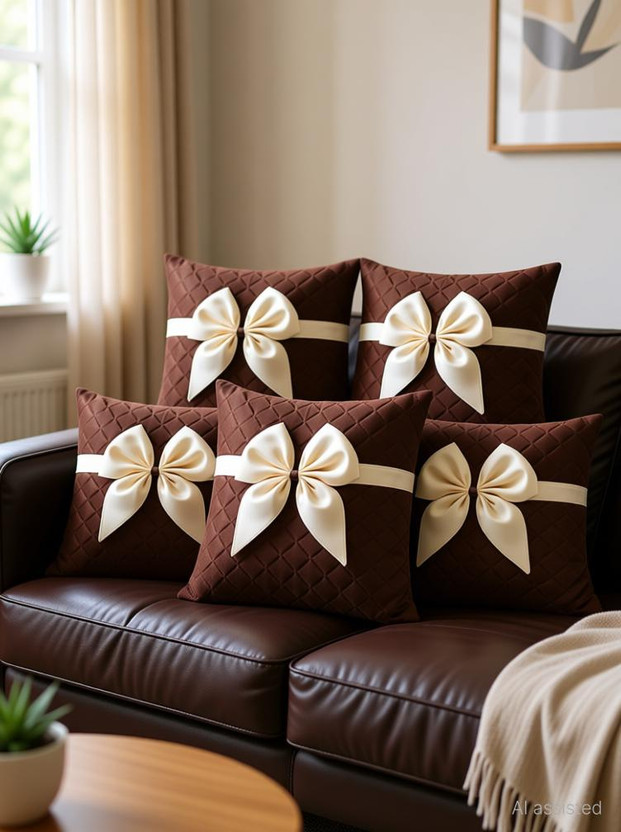 Vornexa Vornexa Velvet Cushions & Pillows Cover(40 cm*40 cm, Pack of 5, Brown) - Flipkart Deal