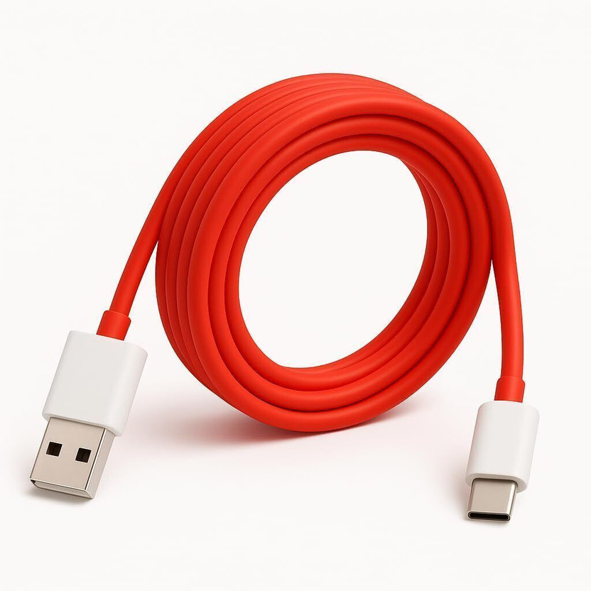 Marchpower Type C 5 A 1 m Original 100W Supervooc Fast Charging Cable 1(Compatible with OnePlus 15,15R,13,13R,12,12r,11,11r,10r,10t,10 pro,9 Pro,5,4,3,2t,Ce5,Ce2 Lite, Red, One Cable, USB Type C To USB Type C)