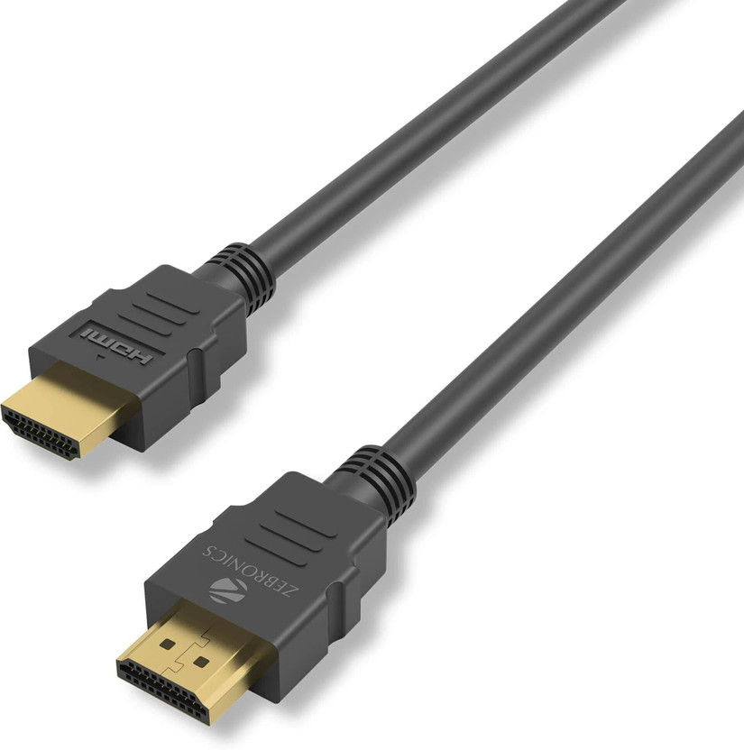ZEBRONICS HDMI Cable 5 m ZEB-HAA5020(Compatible with TV, Set Up Box, Laptop, Black, One Cable)