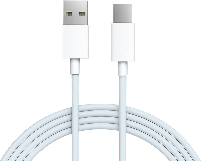 vivo USB Type C Cable 1.2 m Copper Type C(Compatible with Android Phones, White, One Cable)