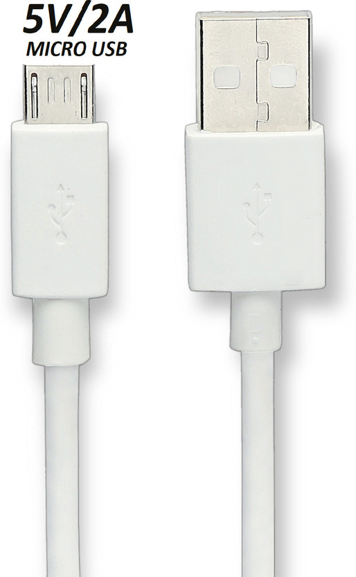 ULTRADART Micro USB Cable 2 A 1.01 m Compatible with Realme 2,2Pro,C1,C2,C3,C7,C11,C12,C15,Vivo Y69,Y66,V5,V5S,V9,OPPO A83,A3,A3s,A5s(Compatible with realme,oppo,narzo,vivo,samsung,motorola,mi,redmi,poco, White, One Cable)