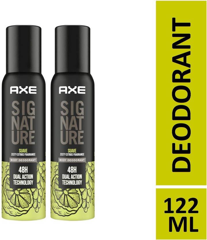 AXE Signature Suave Body Deodorant (2X122ml) Deodorant Spray For Men