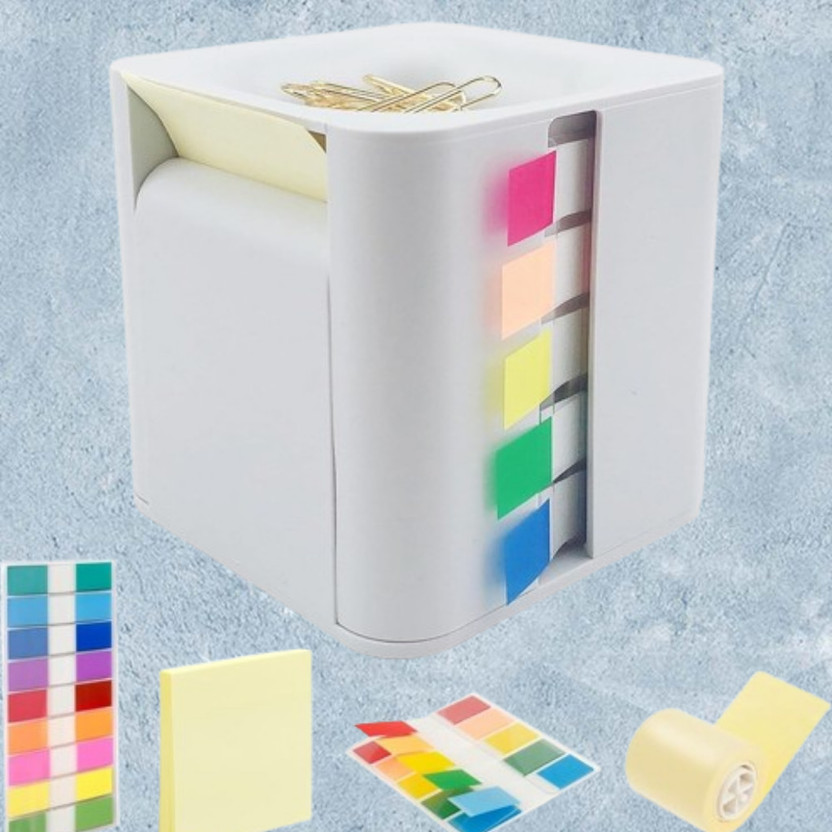 YJ ENTERPRISE 3 Compartments plastic Desk Organizer(White)