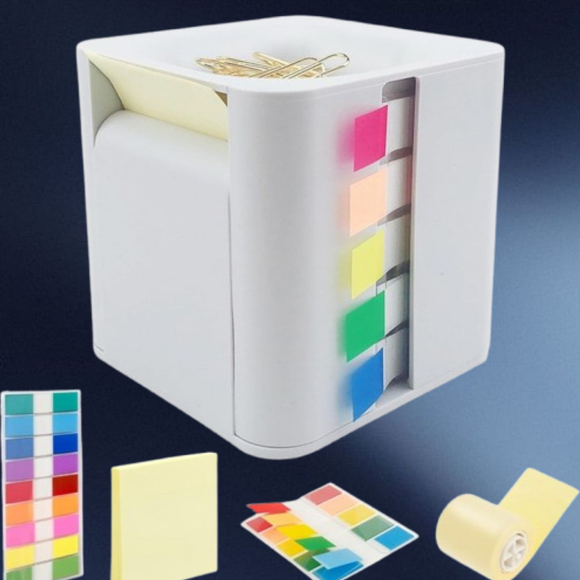Sueriv 3 Compartments plastic Desk Organizer(White)