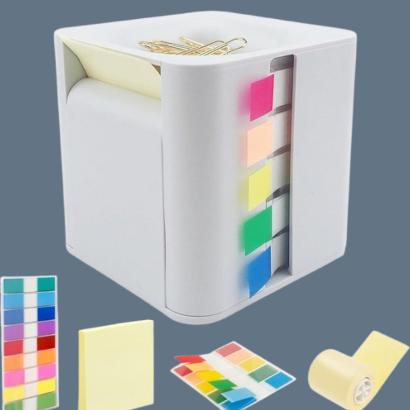 YJ ENTERPRISE 3 Compartments plastic Desk Organizer(White)