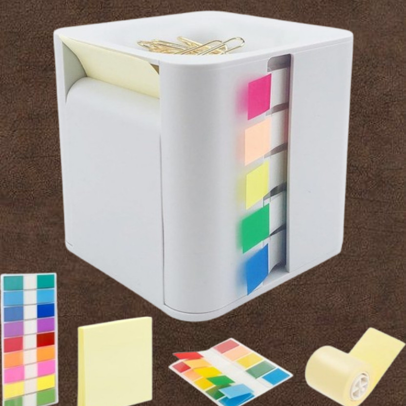Raghuvanshi 3 Compartments plastic Desk Organizer(White)