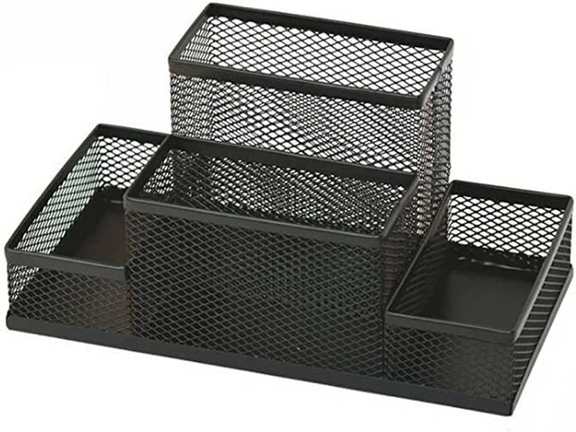 Divinext 4 Compartments Metal Desk Organizer Price in India Buy