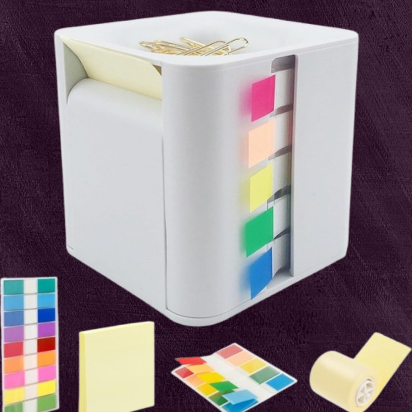 YJ ENTERPRISE 3 Compartments plastic Desk Organizer(White)