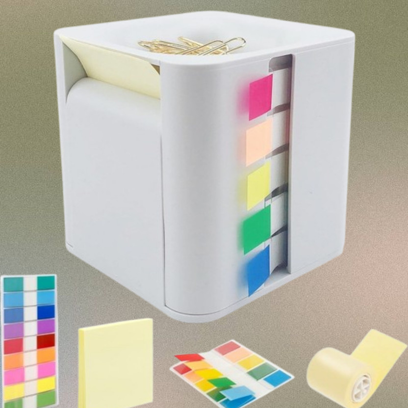 Jrvent 3 Compartments plastic Desk Organizer(White)