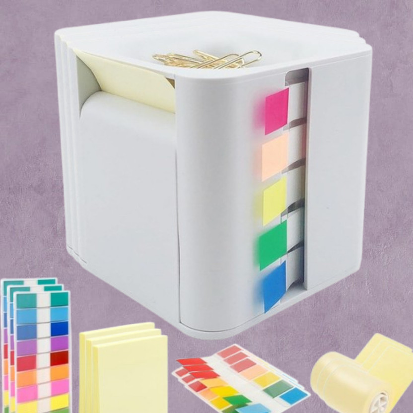 YJ ENTERPRISE 3 Compartments plastic Desk Organizer(White)
