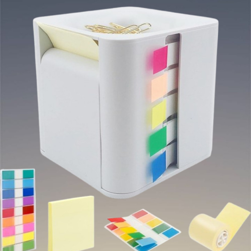 Jrvent 3 Compartments plastic Desk Organizer(White)