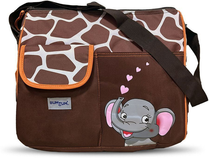 BUMTUM Baby Diaper Bag For Mothers Spacious Waterproof Backpack With Multiple Pockets Mothers Maternity Bags for Travel Diaper Backpack(Elphie Orange)