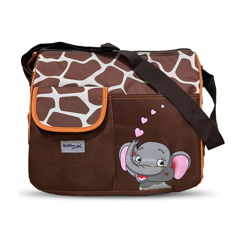 BUMTUM Baby Diaper Bag For Mothers Spacious Waterproof Backpack With Multiple Pockets Mothers Maternity Bags for Travel Diaper Backpack(Elphie Orange)