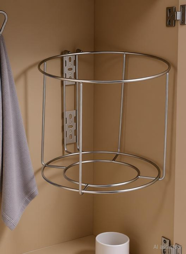 GRIDKITCHEN Stainless Steel Bin Holder for Kitchen, Dustbin Holder for Kitchen Stainless Steel Dustbin(Silver)