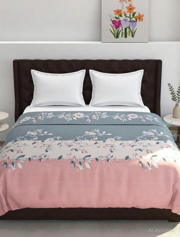 KAPRIDO King Cotton Duvet Cover(Pink)