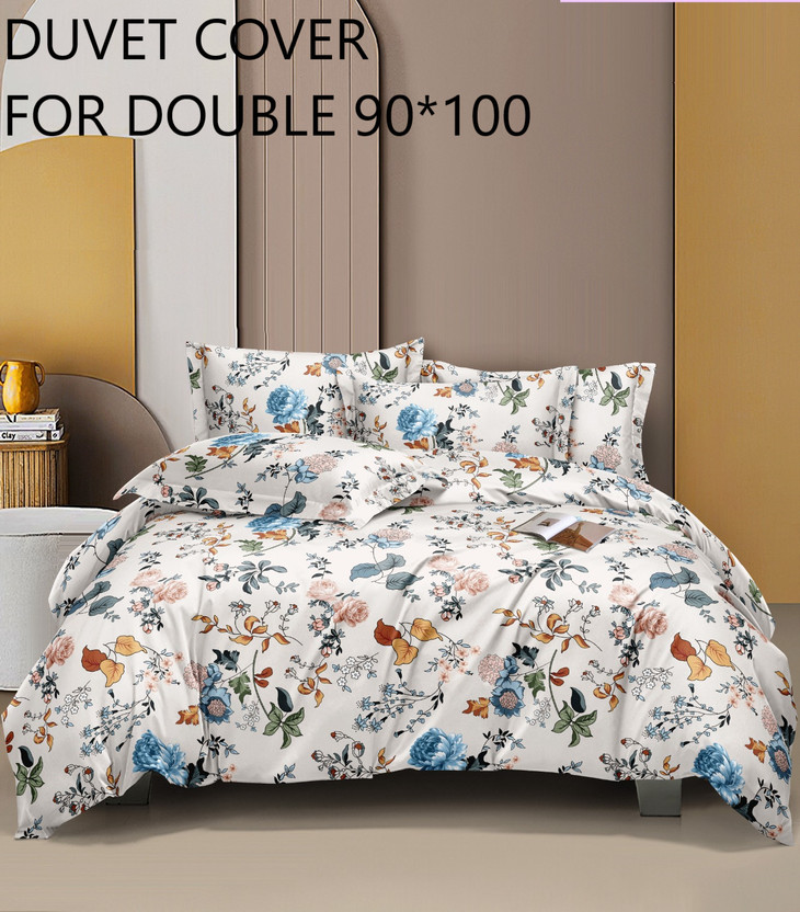 YUTERA Double Cotton Duvet Cover(Multicolor)