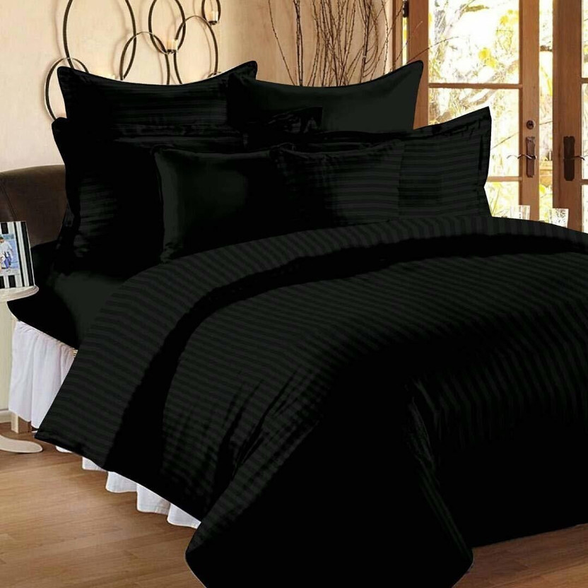 RRC King Cotton Duvet Cover(Black)