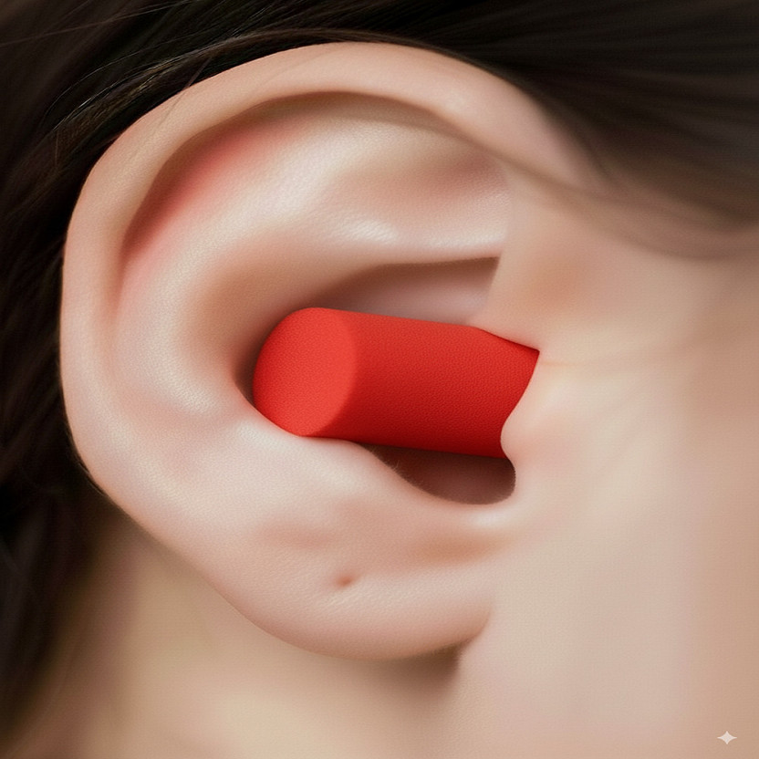 james Soft Foam Reusable Earplugs, Sleeping, Concert, Study, Loud Noise Reducing Ear Plug(Red)