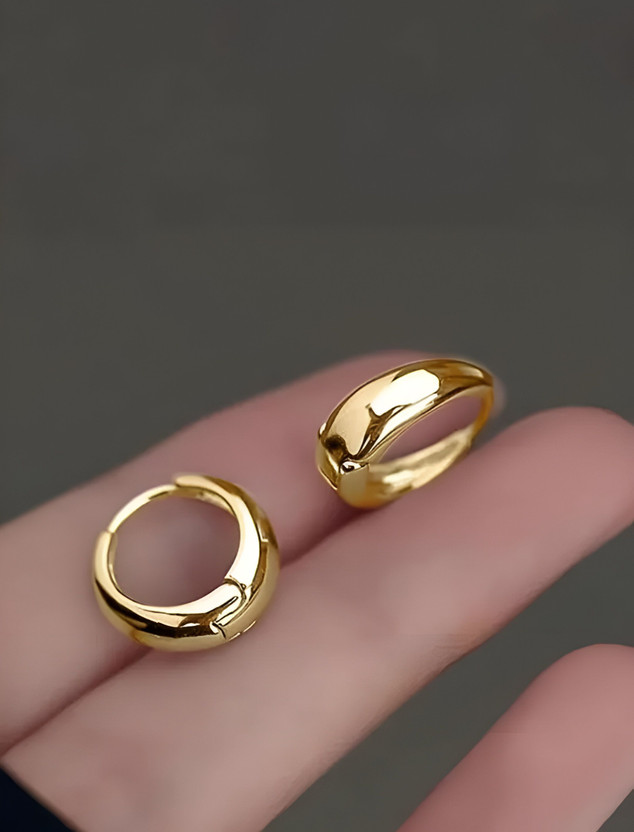 Zenzi latest Design Stainless Steel Trendy for Men and Boys Stainless Steel Hoop Earring