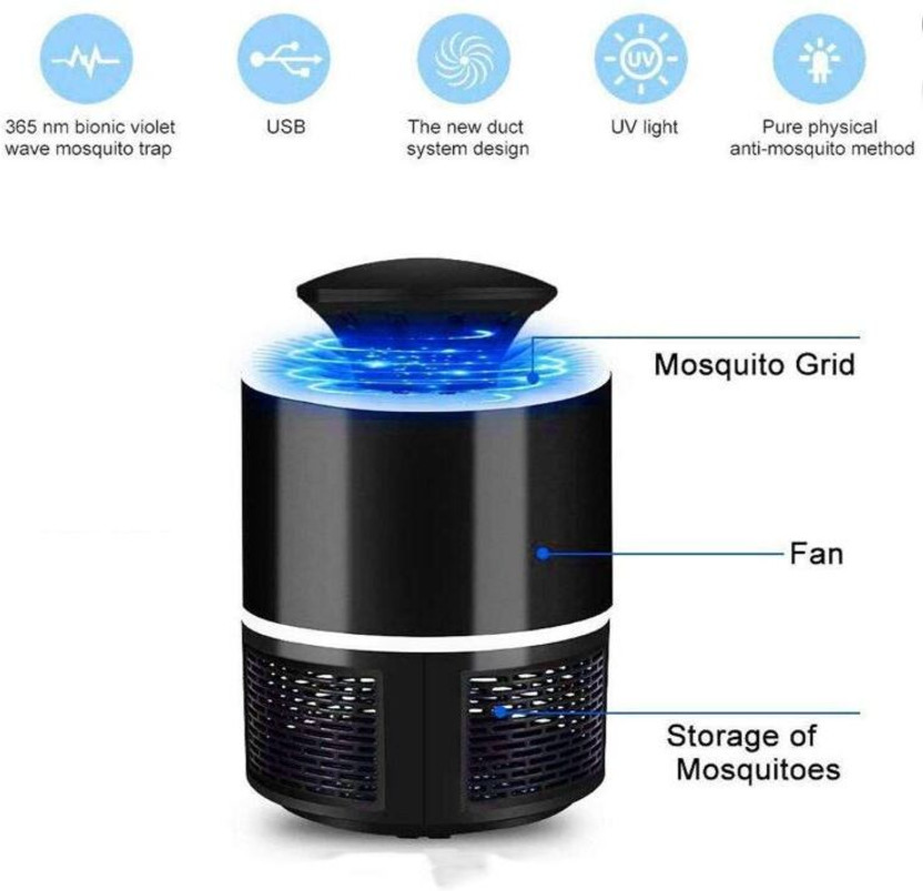 FIVANIO Best Bug Zapper Mosquito Killer Lamp USB Electric Mosquito Light Anti Fly Electric Insect Killer Indoor(Fly Swatter)
