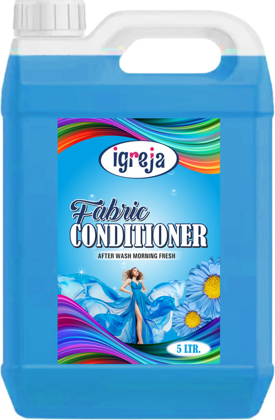 IGREJA After Wash Liquid Fabric Softener - For Softness, Shine & Long Lasting Freshness(5 L)