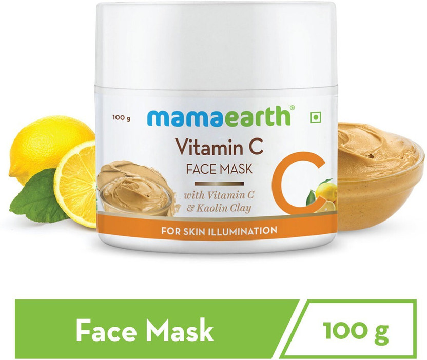 Mamaearth Vitamin C Face Mask for Skin Illuminitation With Vitamin C & Kaolin Clay(100 g)