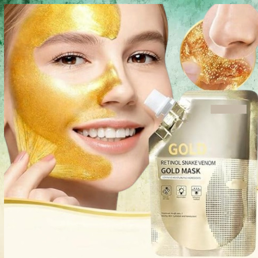 glowseren Snake Venom Gold Mask for High End Beauty and Skin Care(110 g)