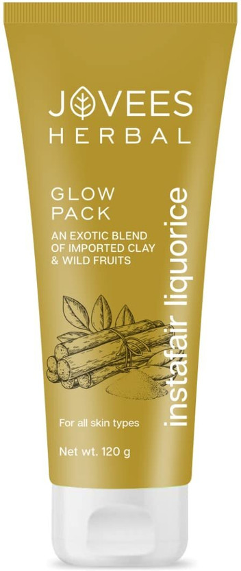 Jovees Herbal Insta Fair Glow Face Pack - Liquorice-120 gm(120 g)