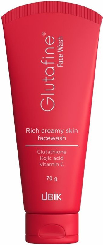 GLUTAFINE Rich Creamy Skin Lightening facewash with Glutathione, Kojic Acid & Vitamin C Face Wash(70 g)